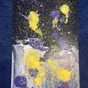 Abstract Splatter Painting